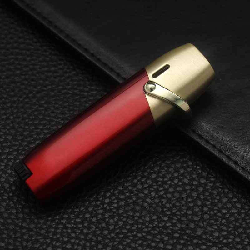 aw-729创意充气防风打火机直冲火焰点烟器个性金属烟具厂家批发