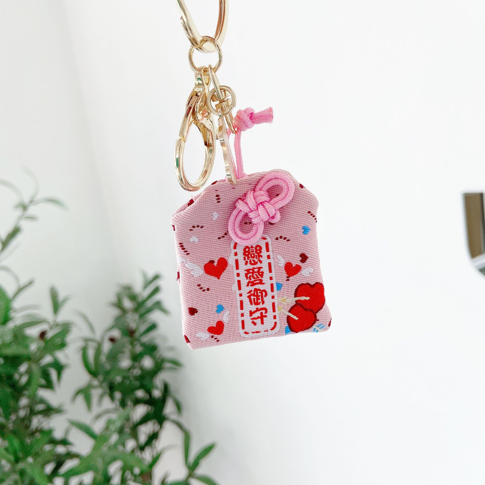 桃花恋爱御守可爱护身符良缘结缘守幸运包包挂件汽车钥匙扣