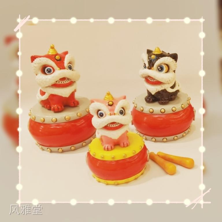 8CM黄色狮子864049