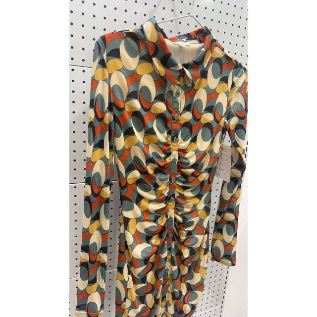 [自营品牌] 针织连衣裙印花衬衫裙T恤裙