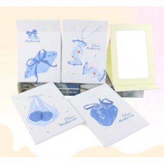 可爱卡通甜品折叠镜便携台式化妆镜学生宿舍台镜少女心桌面补妆镜