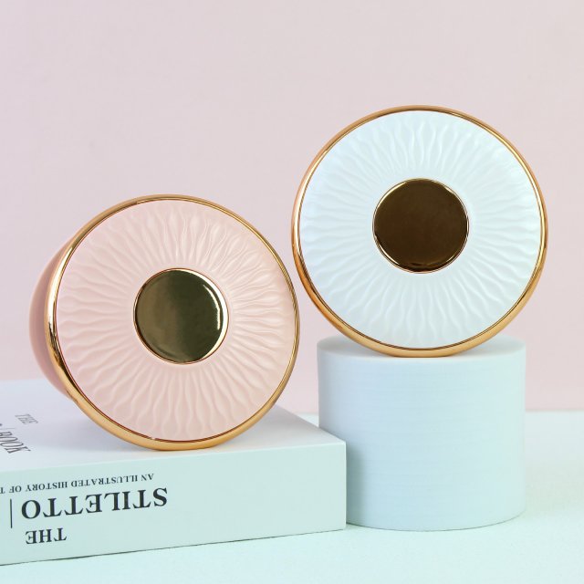 [胜雅] 圆形化妆镜简约大气小清新学生宿舍便携随身折叠镜
