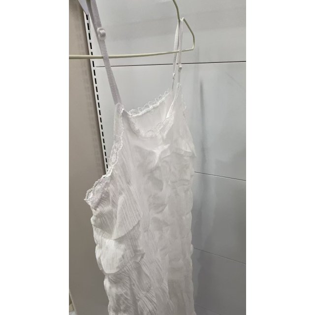 [自营品牌] 简约气质百搭皱褶收腰修身无袖连衣裙