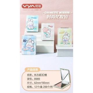 超3D卡通高清化妆镜便携折叠随身镜迷你补妆镜小镜子批发口袋镜