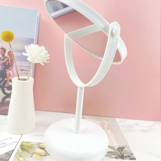 学生 宿舍双面公主镜子多色化妆简 翻转台式 梳妆台高清台镜