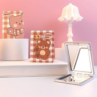 快乐的小熊 便携口袋化妆镜