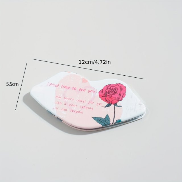 [胜雅] 时尚潮流ins风蝴蝶形状台镜桌面化妆镜可悬挂式镜子