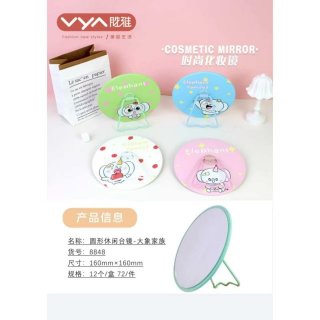 新款可爱卡通创意壁挂台式二合一便携梳妆镜学生宿舍台镜化妆镜