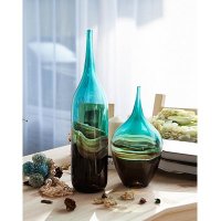 创意客厅办公室摆件工艺品地中海风抽象油画花瓶摆件(小号) CG211