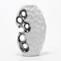 简约现代家居白色创意简欧陶瓷花瓶摆件 客厅工艺装饰品花插花瓶v252-4