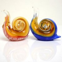 玻璃工艺品琉璃摆件情侣结婚礼物创意家居饰品蜗牛XSJ-27