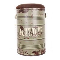 现代简约字母图案木制品收纳凳13020-3