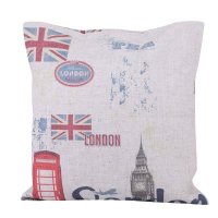 英式建筑国旗图案沙发抱枕床头靠枕枕套 不含枕芯748#