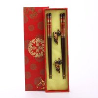 高档原木筷子2对套装 天然健康 高档礼品 Y2-016