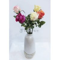 满庭芳花艺家居室内仿真花艺装饰旋芯玫苞（24枝/盒） MTF-RF7929