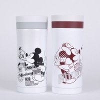 350ml高真空不锈钢保温杯带茶隔 米奇/米妮多用学士杯3212