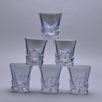 欧式创意电镀翡水蓝色无铅玻璃水晶杯酒店家居水杯6件套（不含酒瓶）CX71-723023