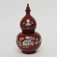 家庭，办公室摆件福建中式花梨木深黄色葫芦水果摆件FLL-20