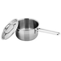 凌丰LINKFAIR 304不锈钢雅思16CM奶锅 复合底加厚物理不粘奶锅