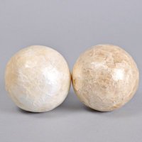新款现代时尚天然贝壳球装饰球摆件客厅玄关样板房摆设8cmball-90
