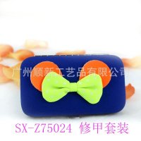 【2015新货促销】韩版精美6件套旅行便携式美甲套装修甲组合装