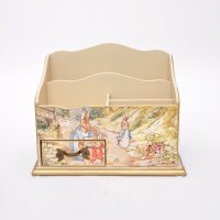 欧式桌面收纳整理储物盒田园创意时尚木质单抽盒化妆品盒29-012