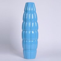 定制款地中海系列款式现代简约时尚蓝色陶瓷花器VA12476B