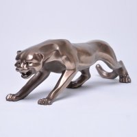 招财仿铜豹子开业礼品摆件办公室桌面工艺品摆设家居装饰品12923
