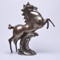 仿铜飞跃马到功成风水家居办公室摆件旺事业助官运工艺品130911