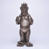 仿铜鳄鱼纸架创意家饰品摆件家居高档摆品140610