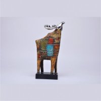 油画效果创意树脂动物绵羊家居摆件时尚装饰软装工艺品CF171285-A09