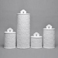 新中式千与装饰摆件 陶瓷摆件装饰储物罐QY-01-B、QY-02-B、QY-03-B、QY-04-B
