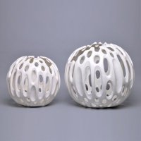 简约现代家居饰品抽象创意镂空花瓶摆件家具装饰品手工艺品办公室摆设KLWKS-08-HH