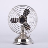 个性复古台式仿古扇（黑色）电风扇电扇时尚家居摆件10042247-FS
