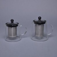 花茶壶 耐高温加厚泡茶壶 不锈钢过滤 茶漏三用壶 玻璃茶壶RP-BC0202/RP-BC0212