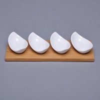 家居酒店用品翘角味碟子陶瓷调味碟纯白骨瓷骨质瓷酱醋碟RP-TWD0030