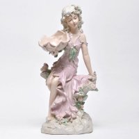 欧式花仙子坐抱花造型树脂摆件家居饰品客厅儿童房书桌柜装饰树脂摆件（定制商品，7天内发货）3891G