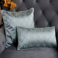 菱格刺绣抱枕腰枕桌旗套装 2色可选（不含木架费）WL440